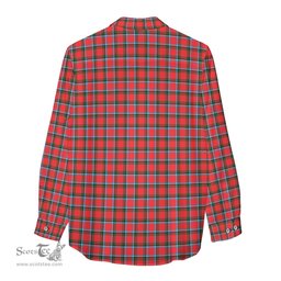 ScotsTee Shop Scottish Sinclair Modern Clan Crest Tartan Womens Long Sleeve Shirt