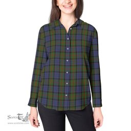 ScotsTee Shop Scottish McFadzen #03 Clan Tartan Womens Long Sleeve Shirt
