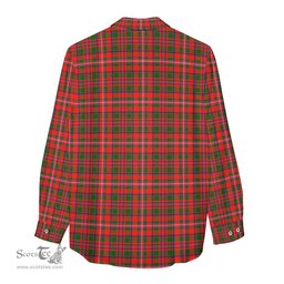 ScotsTee Shop Scottish MacKinnon Modern Clan Tartan Womens Long Sleeve Shirt