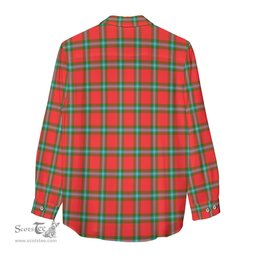 ScotsTee Shop Scottish MacLaine of Loch Buie Clan Tartan Womens Long Sleeve Shirt