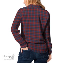 ScotsTee Shop Scottish MacLachlan Clan Crest Tartan Womens Long Sleeve Shirt