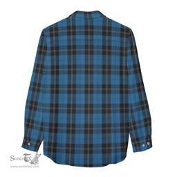 ScotsTee Shop Scottish Ramsay Blue Hunting Clan Tartan Womens Long Sleeve Shirt