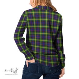 ScotsTee Shop Scottish Watson Modern Clan Tartan Womens Long Sleeve Shirt