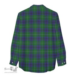 ScotsTee Shop Scottish Oliphant Clan Tartan Womens Long Sleeve Shirt
