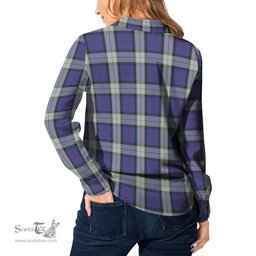 ScotsTee Shop Scottish Sinclair Dress Clan Tartan Womens Long Sleeve Shirt