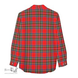 ScotsTee Shop Scottish Stewart Royal Clan Crest Tartan Womens Long Sleeve Shirt