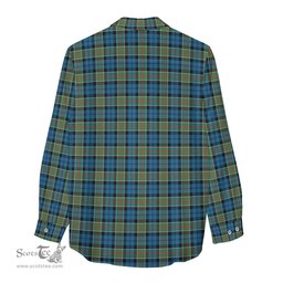 ScotsTee Shop Scottish Colquhoun Ancient Clan Crest Tartan Womens Long Sleeve Shirt