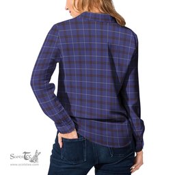 ScotsTee Shop Scottish McCallie Clan Tartan Womens Long Sleeve Shirt