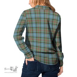 ScotsTee Shop Scottish Paisley Clan Tartan Womens Long Sleeve Shirt