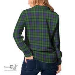 ScotsTee Shop Scottish Rollo Clan Crest Tartan Womens Long Sleeve Shirt