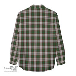 ScotsTee Shop Scottish MacKinnon Dress Clan Crest Tartan Womens Long Sleeve Shirt
