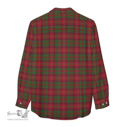 ScotsTee Shop Scottish Shaw of Tordarroch Red Dress Clan Tartan Womens Long Sleeve Shirt