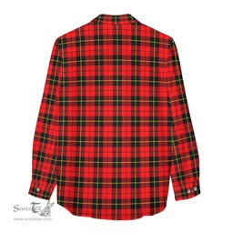ScotsTee Shop Scottish Wallace Hunting Red Clan Tartan Womens Long Sleeve Shirt