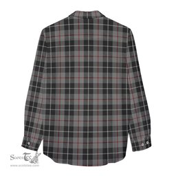 ScotsTee Shop Scottish Thompson Grey Clan Crest Tartan Womens Long Sleeve Shirt