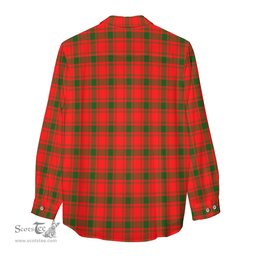 ScotsTee Shop Scottish MacQuarrie Modern Clan Crest Tartan Womens Long Sleeve Shirt