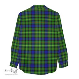 ScotsTee Shop Scottish Rollo Modern Clan Tartan Womens Long Sleeve Shirt