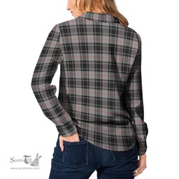 ScotsTee Shop Scottish Moffat Modern Clan Tartan Womens Long Sleeve Shirt