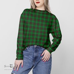 ScotsTee Shop Scottish Anstruther Clan Tartan Womens Raglan Sleeve Sweatshirt