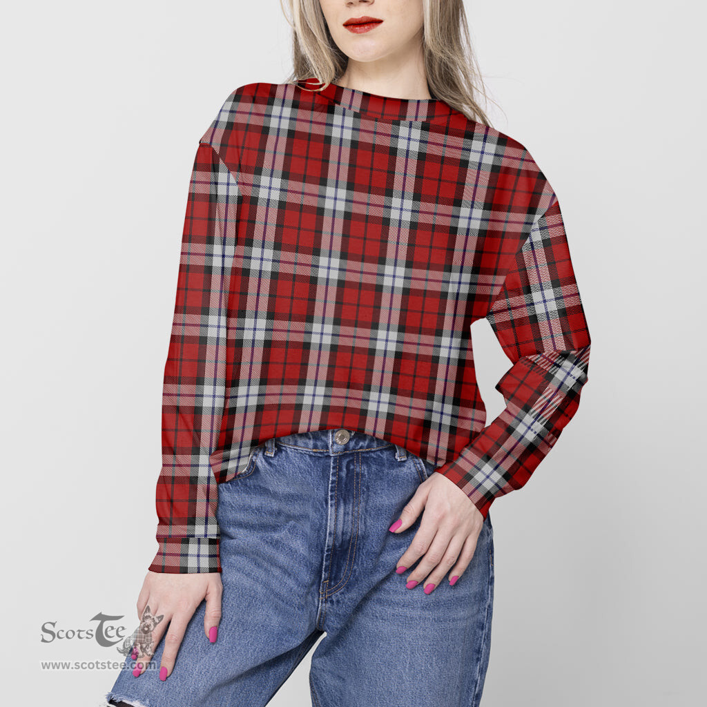 ScotsTee Shop Scottish Brodie Dress Clan Tartan Womens Raglan Sleeve Sweatshirt