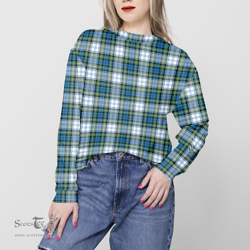 ScotsTee Shop Scottish Campbell Dress Ancient Clan Tartan Womens Raglan Sleeve Sweatshirt