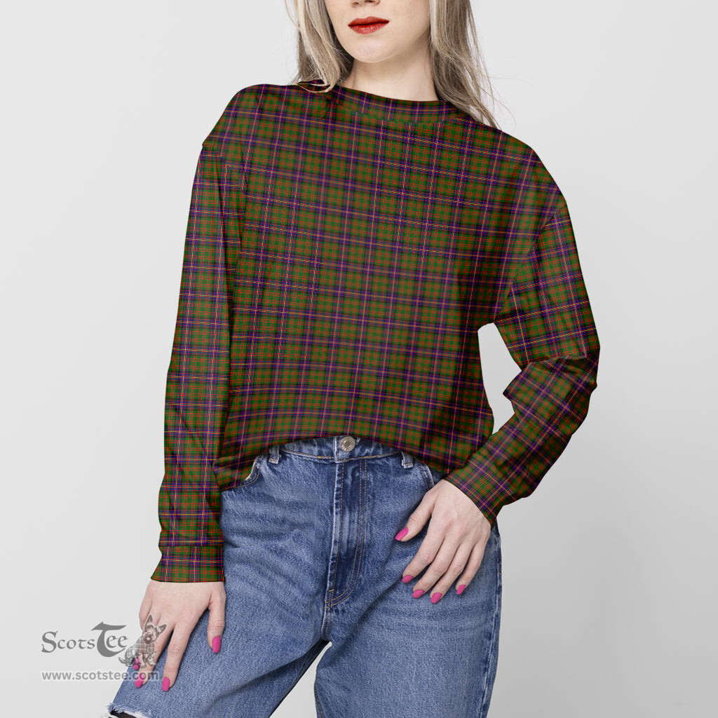 ScotsTee Shop Scottish Cochrane Modern Clan Tartan Womens Raglan Sleeve Sweatshirt