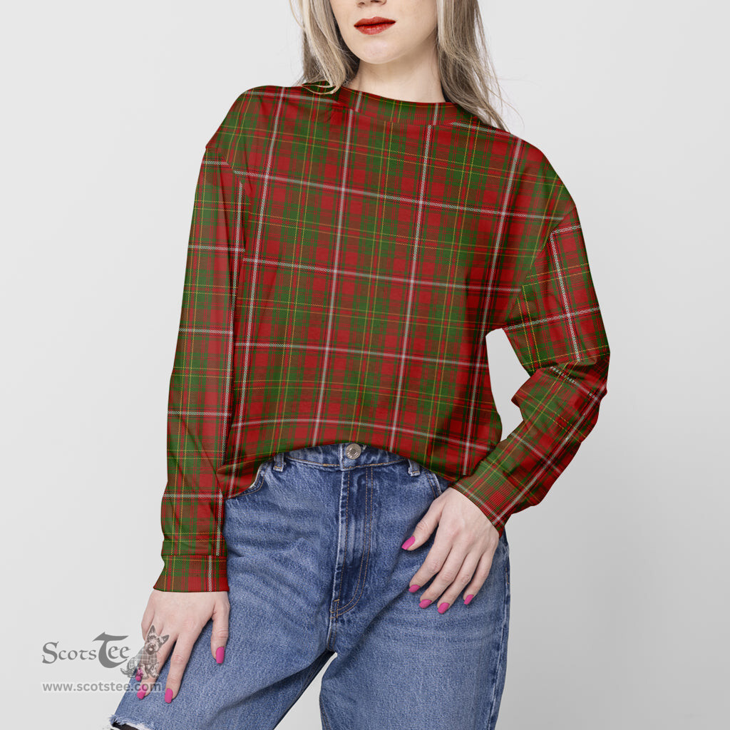 ScotsTee Shop Scottish Hay Clan Tartan Womens Raglan Sleeve Sweatshirt