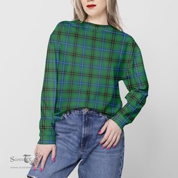 ScotsTee Shop Scottish Henderson Ancient Clan Tartan Womens Raglan Sleeve Sweatshirt