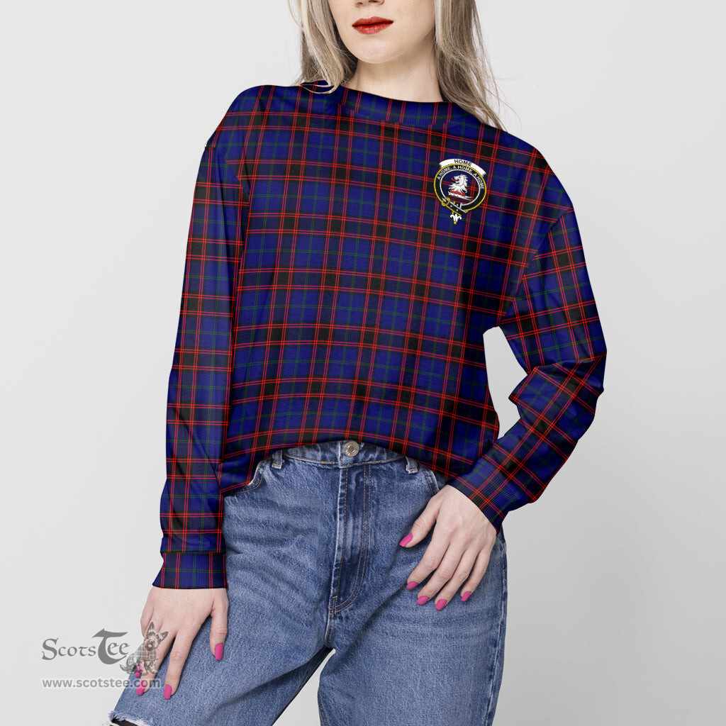 ScotsTee Shop Scottish Home Modern Clan Tartan Womens Raglan Sleeve Sweatshirt with Family Crest