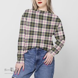 ScotsTee Shop Scottish MacPherson Dress Ancient Clan Tartan Womens Raglan Sleeve Sweatshirt
