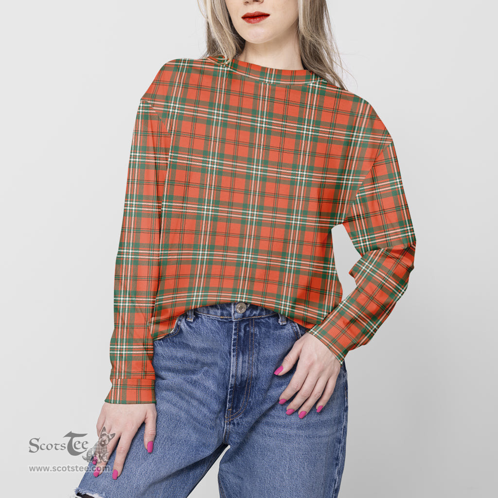 ScotsTee Shop Scottish Scott Ancient Clan Tartan Womens Raglan Sleeve Sweatshirt