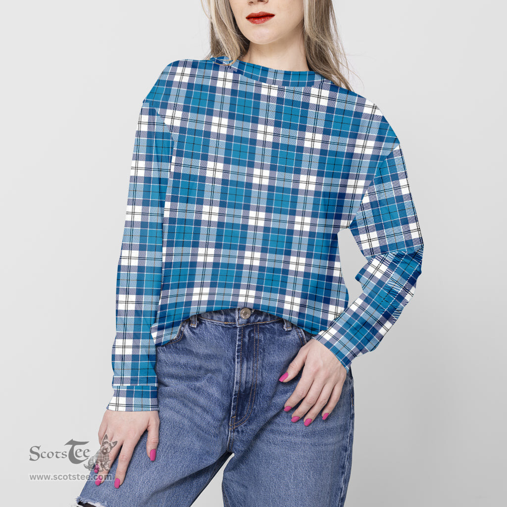 ScotsTee Shop Scottish Roberton Clan Tartan Womens Raglan Sleeve Sweatshirt