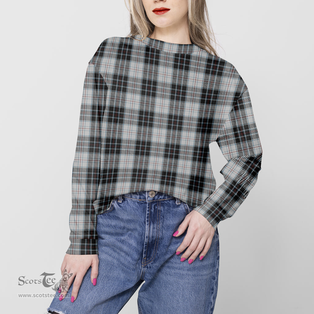 ScotsTee Shop Scottish MacRae Dress Clan Tartan Womens Raglan Sleeve Sweatshirt