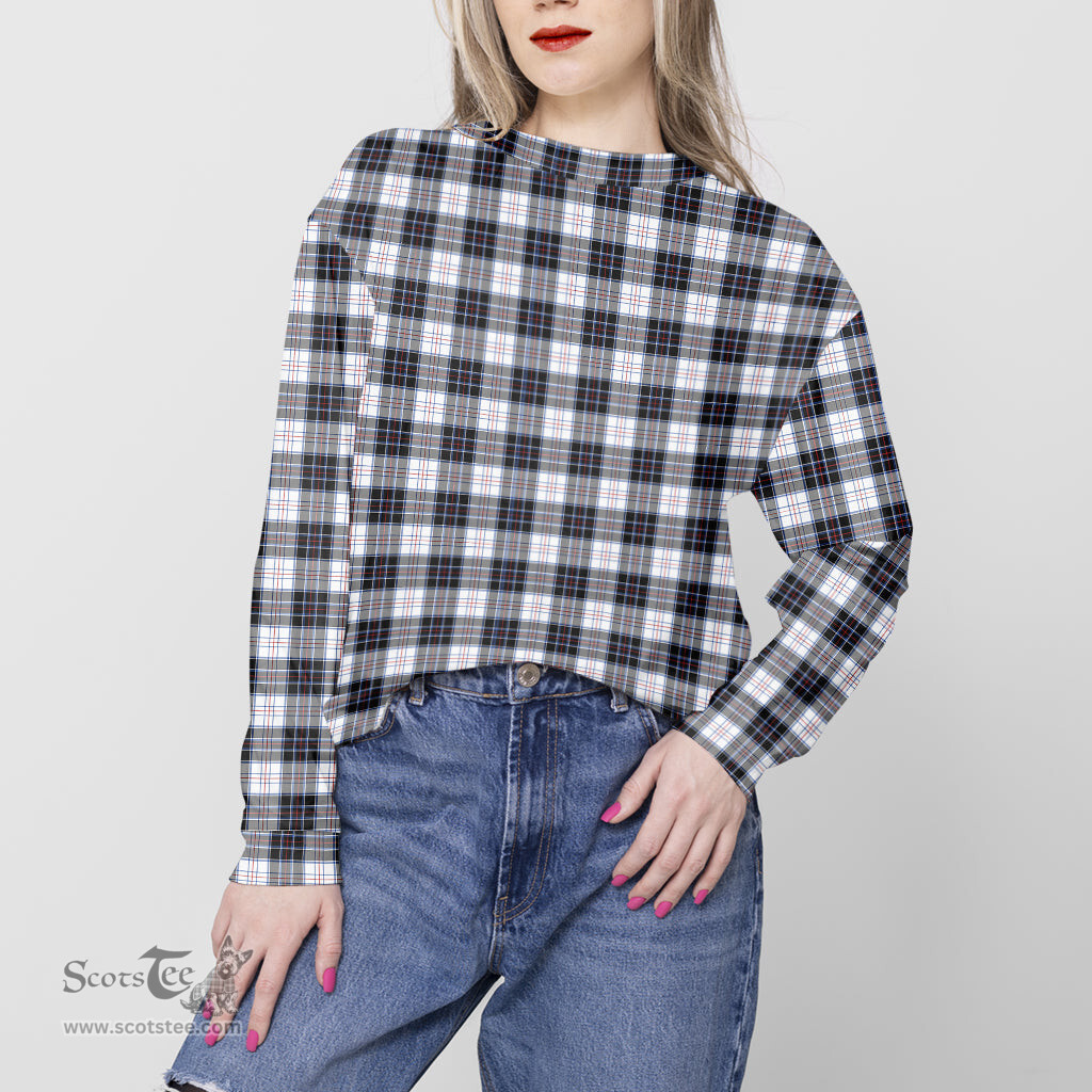 ScotsTee Shop Scottish MacRae Dress Modern Clan Tartan Womens Raglan Sleeve Sweatshirt