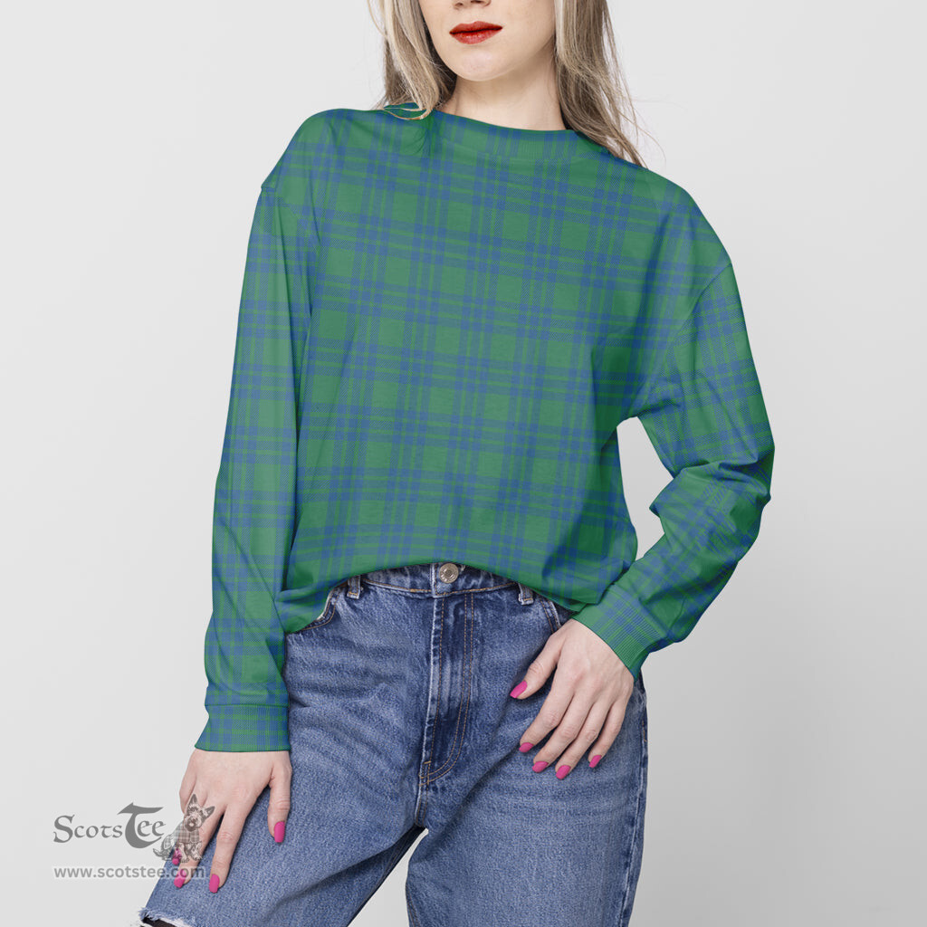 ScotsTee Shop Scottish Montgomery Ancient Clan Tartan Womens Raglan Sleeve Sweatshirt