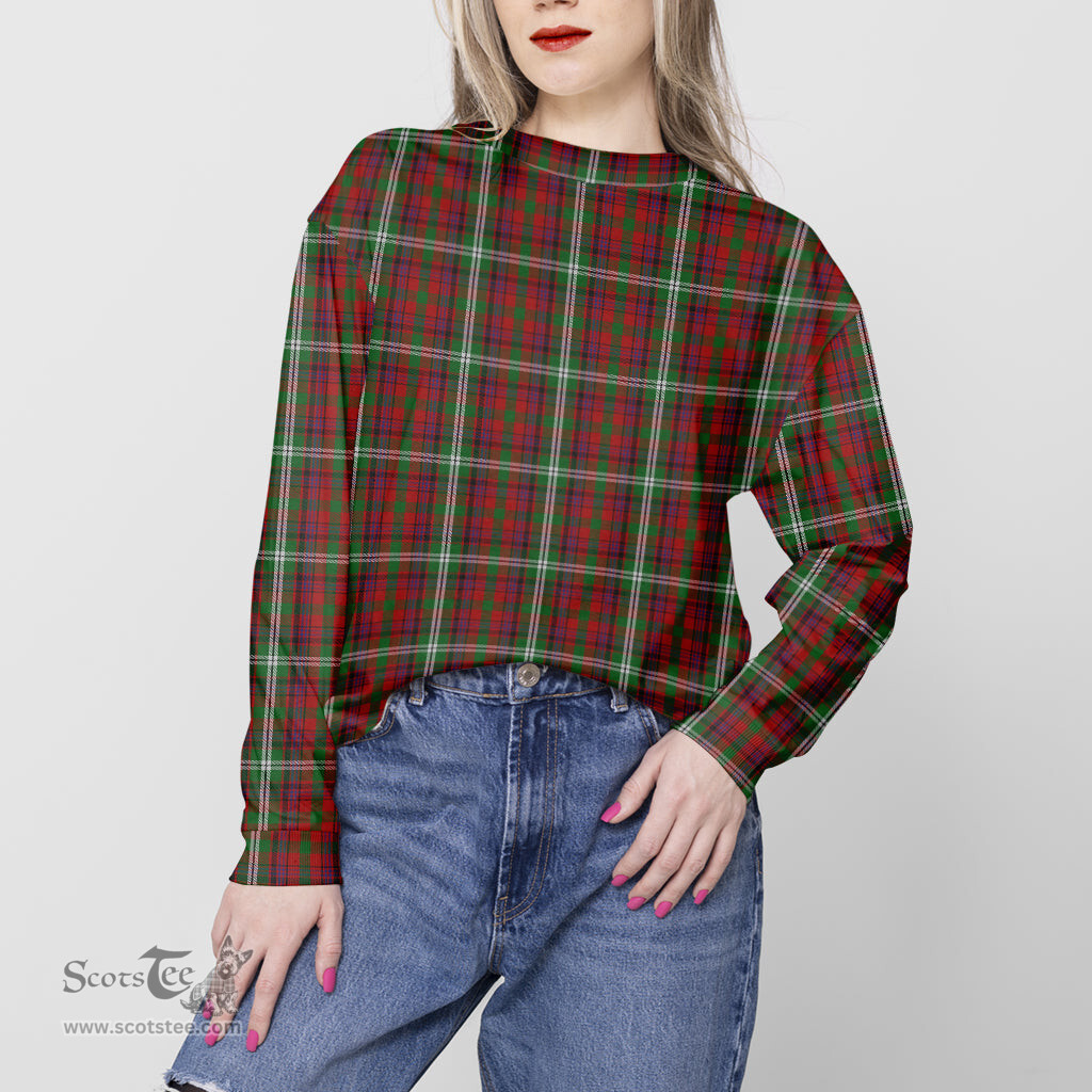 ScotsTee Shop Scottish Maguire Clan Tartan Womens Raglan Sleeve Sweatshirt
