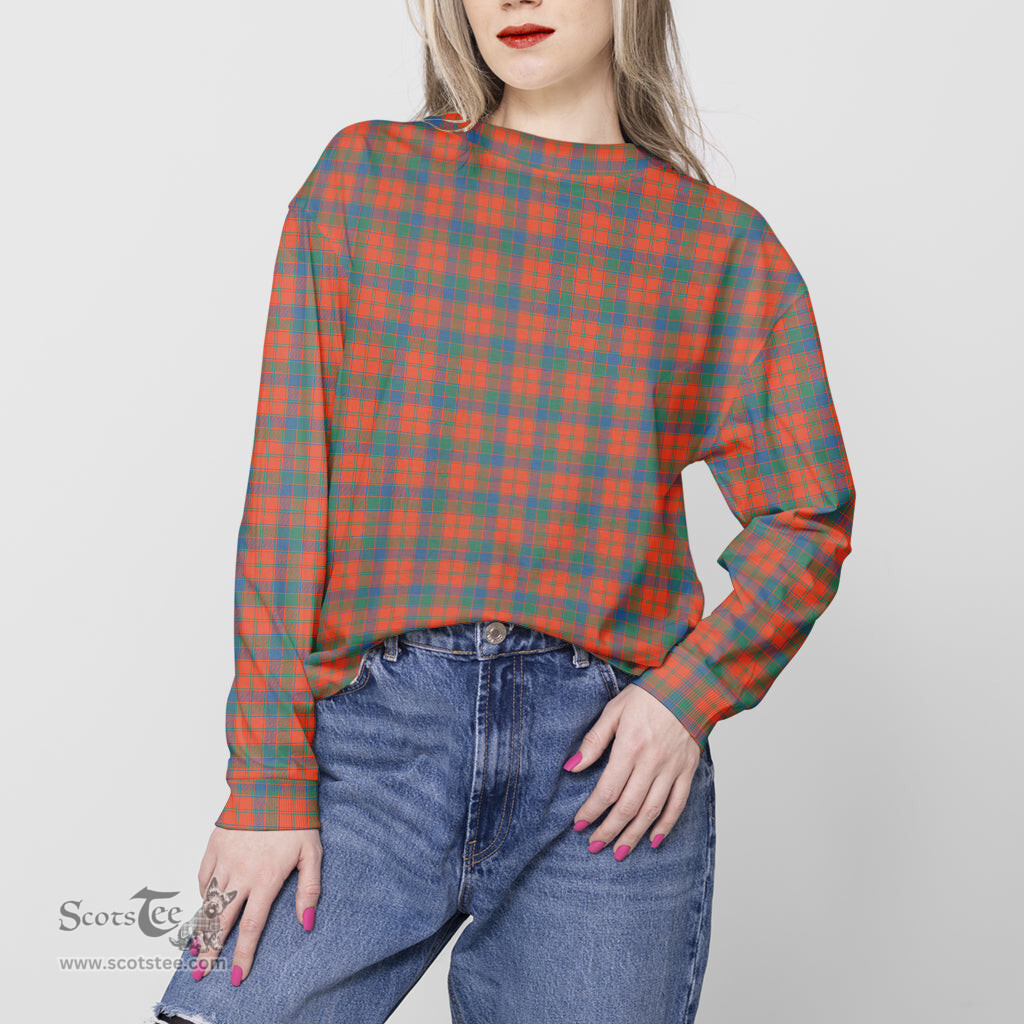 ScotsTee Shop Scottish Robertson Ancient Clan Tartan Womens Raglan Sleeve Sweatshirt
