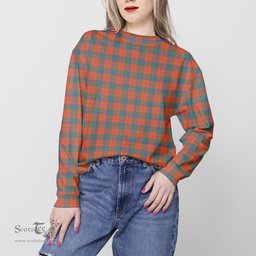 ScotsTee Shop Scottish Robertson Ancient Clan Tartan Womens Raglan Sleeve Sweatshirt