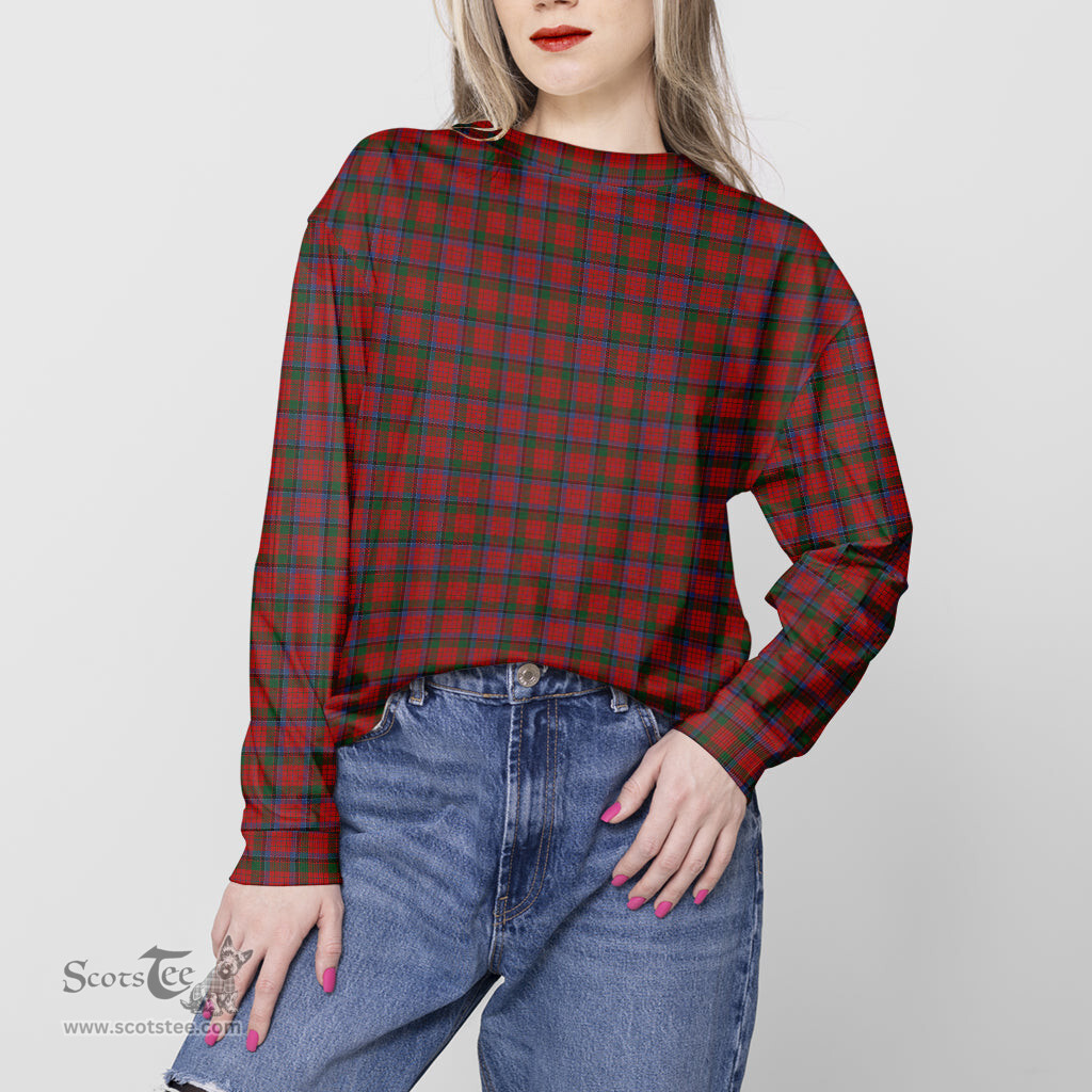 ScotsTee Shop Scottish Nicolson Clan Tartan Womens Raglan Sleeve Sweatshirt