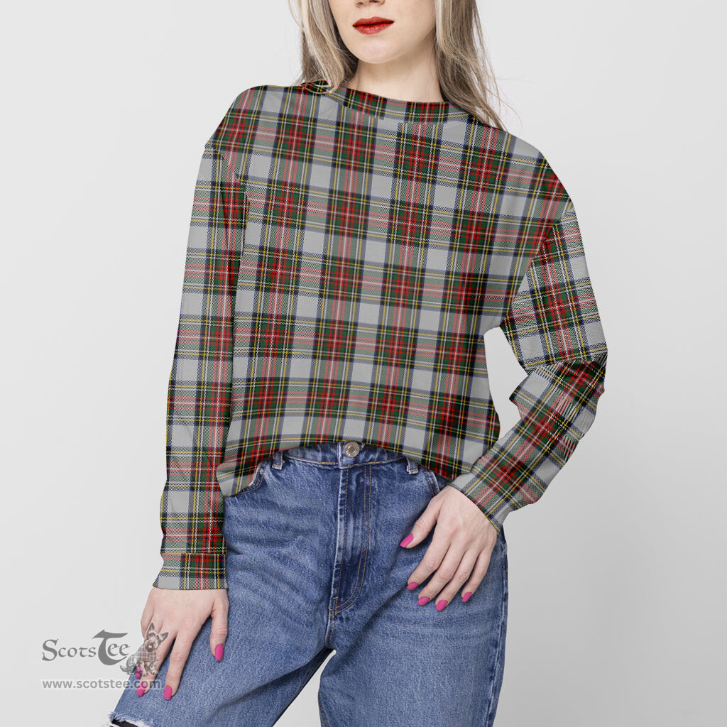 ScotsTee Shop Scottish Stewart Dress Clan Tartan Womens Raglan Sleeve Sweatshirt