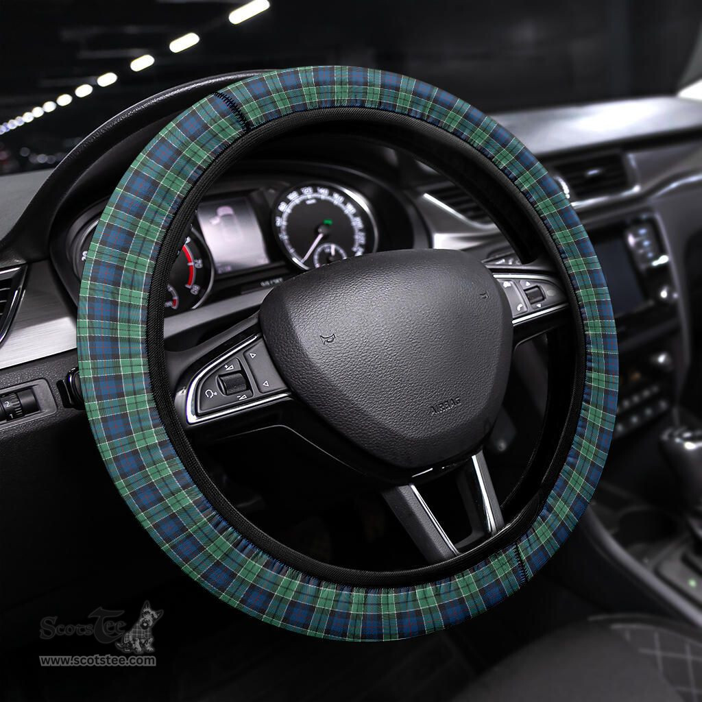 ScotsTee Shop Scottish Leslie Hunting Ancient Clan Tartan Steering Wheel Cover