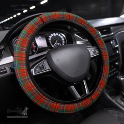 ScotsTee Shop Scottish MacLean of Duart Ancient Clan Tartan Steering Wheel Cover