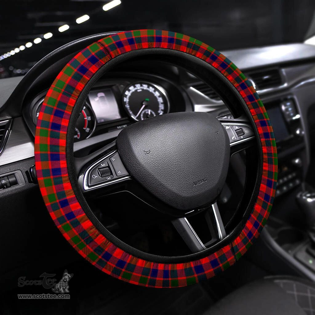 ScotsTee Shop Scottish Gow of Skeoch Clan Tartan Steering Wheel Cover