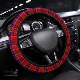 ScotsTee Shop Scottish Cameron of Lochiel Clan Tartan Steering Wheel Cover