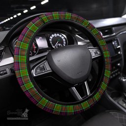 ScotsTee Shop Scottish MacDonald of Clan Ranald Clan Tartan Steering Wheel Cover