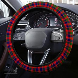 ScotsTee Shop Scottish Gow of McGouan Clan Tartan Steering Wheel Cover