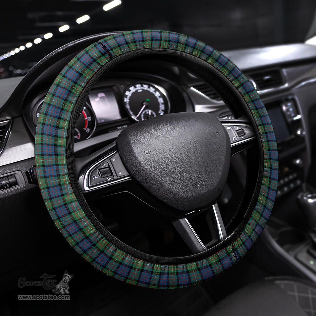 ScotsTee Shop Scottish Macdonnell Of Glengarry Ancient Clan Tartan Steering Wheel Cover