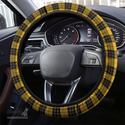 ScotsTee Shop Scottish MacLeod of Lewis Ancient Clan Tartan Steering Wheel Cover