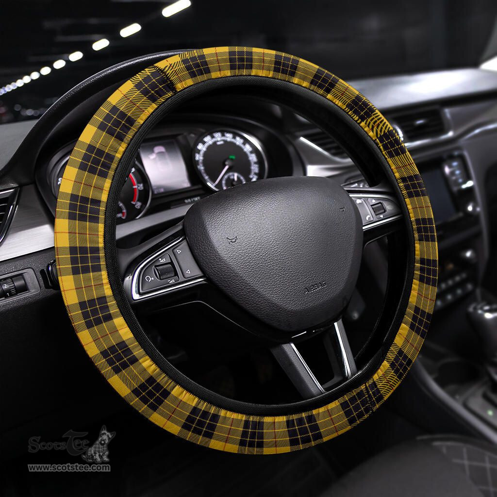ScotsTee Shop Scottish MacLeod of Lewis Ancient Clan Tartan Steering Wheel Cover