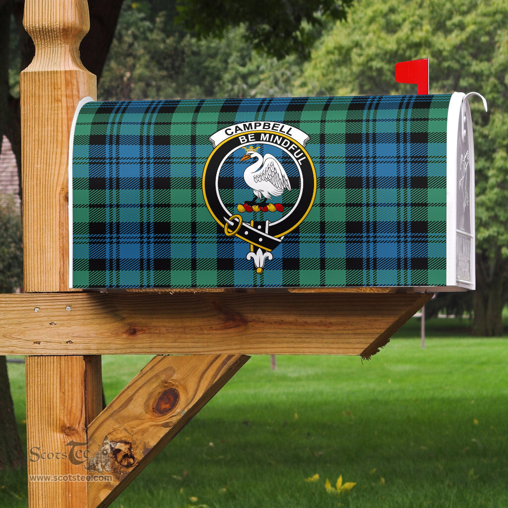 ScotsTee Shop Scottish Campbell (of Cawdor) Clan Crest Tartan Mailbox Cover