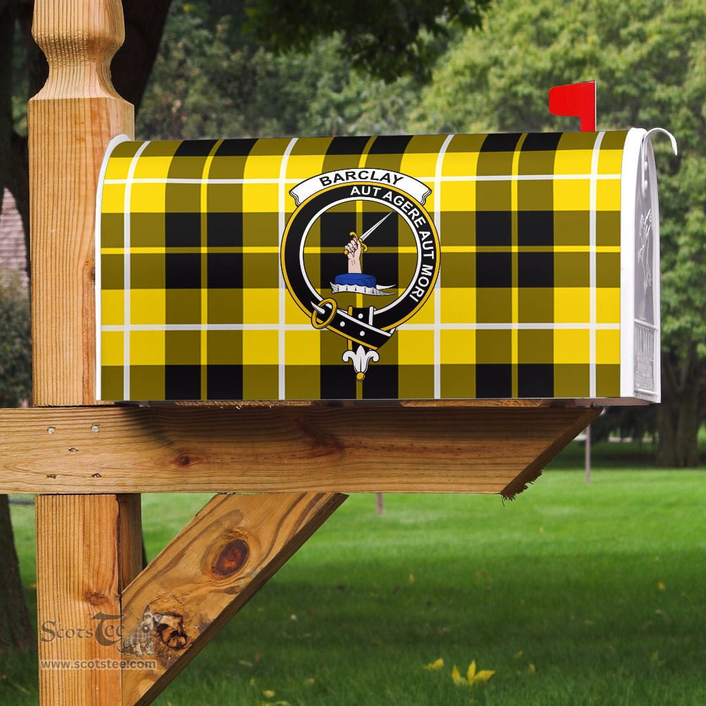 ScotsTee Shop Scottish Barclay Dress Modern Clan Crest Tartan Mailbox Cover